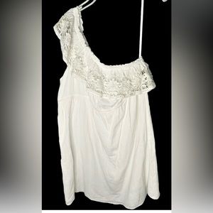 NWT Lane Bryant One Shoulder Crochet Dress Coverup 18 / 20